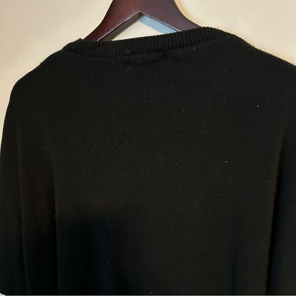 PrettyLittleThing Sweater Crewneck Colorblock Black White Knit Casual Neutral - Picture 4 of 11